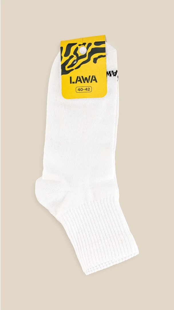 Шкарпетки чоловічі LAWA MBA02301 25-27 Білий  Фото №3