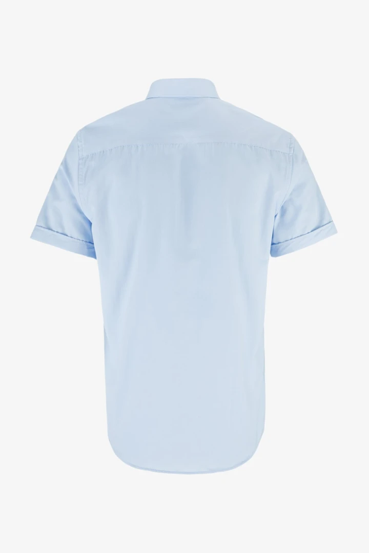 Рубашка классическая однотонная мужская Demos 25GN1001 5XL Голубой  Фото №1