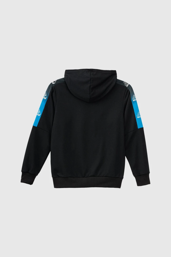 Спортивный костюм (кофта+штаны) для мальчика XHZ-0596 158 см Черно-голубой (2000990733139D)  Фото №12