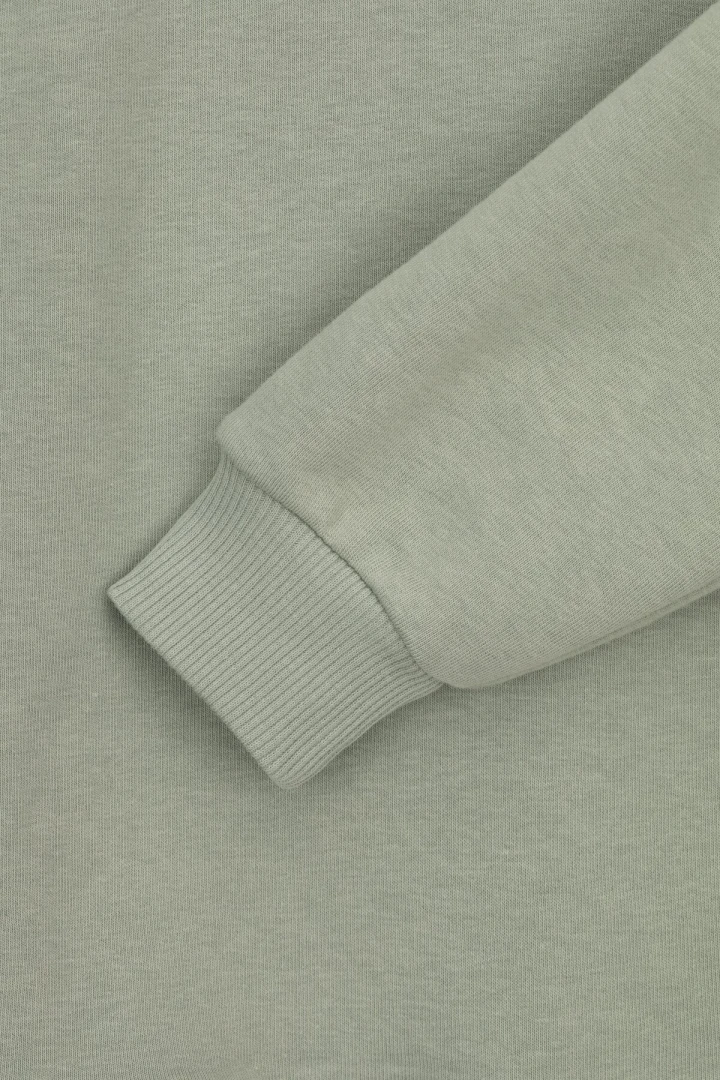 Свитшот однотонный женский On me Onme-02 baza 2XL Оливковый (2000990035271D)  Фото №7