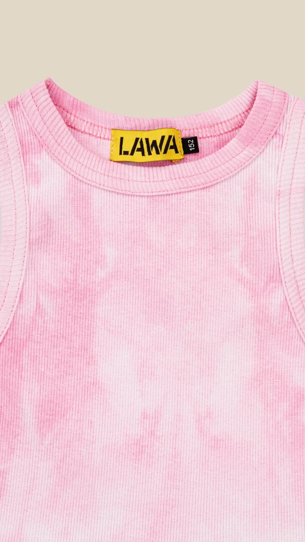 Топ з візерунком для дівчинки LAWA GBC02406 134 см Рожевий  Фото №0