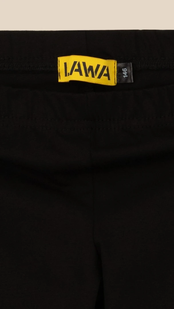 Велотреки однотонні для дівчинки LAWA GBC02339 134 см Чорний  Фото №1