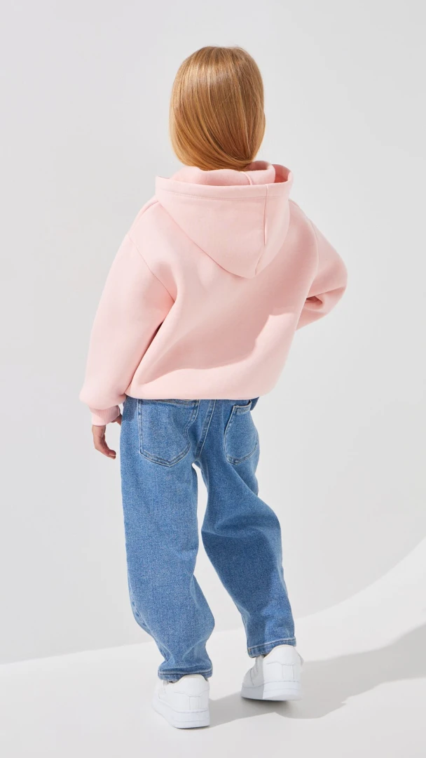Худі з принтом для дівчинки First Kids M-202 92 см Рожевий  Фото №2