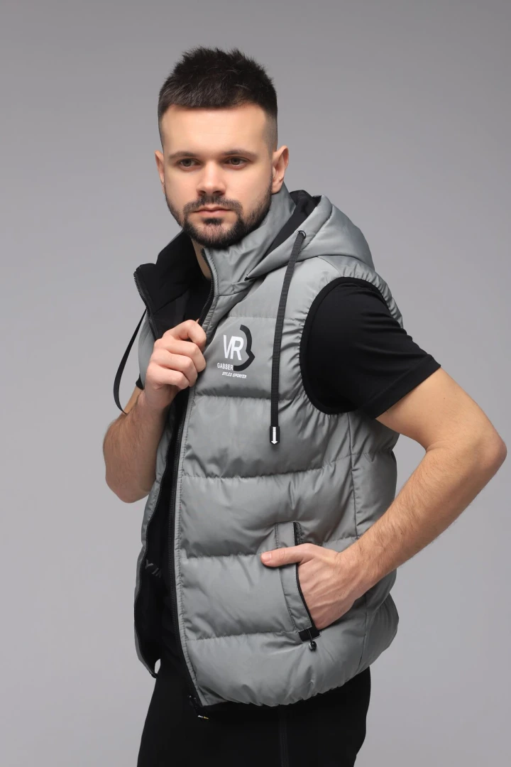 Жилет двусторонний мужской Remain 33043-2082 2XL Оливковый (2000989403050D)  Фото №3