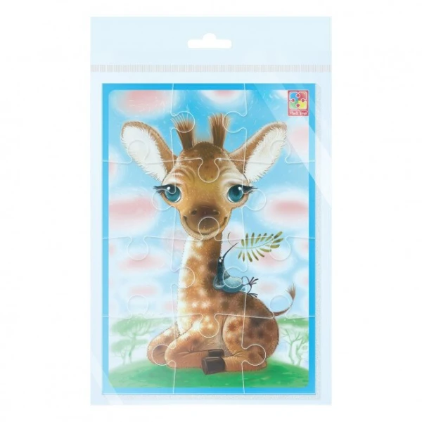 М&#039;які пазли А5 &quot;Жираф&quot; Vladi Toys VT1103-94 (4820234764457)  Фото №1