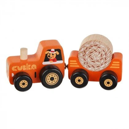 Деревянная игрушка Cubika Трактор 15351 (2000903532521)  Фото №0