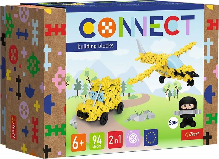 Конструктор Trefl Connect 2в1 61969 94 ел. Різнокольоровий  Фото №0