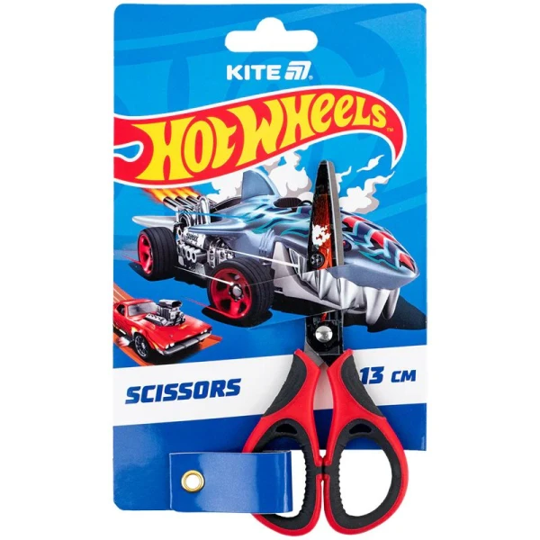 Ножиці дитячі з гумовими вставками Hot Wheels Kite HW25-148 Різнокольоровий  Фото №0