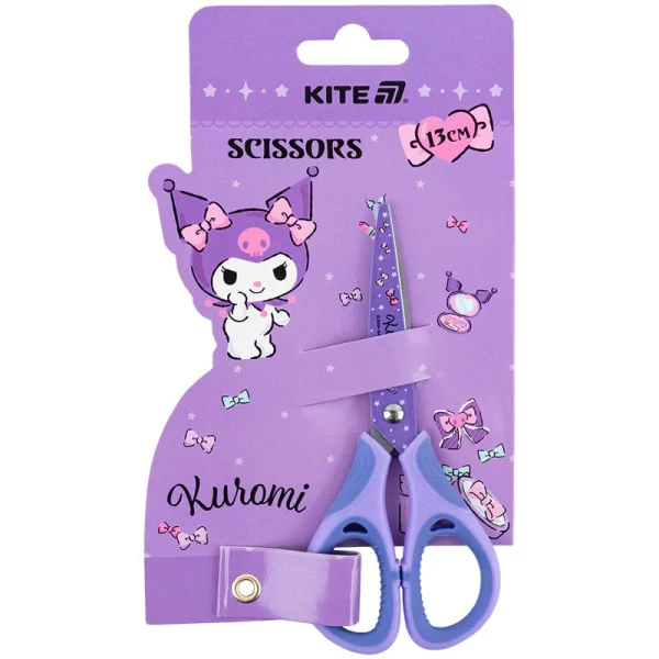 Ножиці дитячі з гумовими вставками Kuromi Kite HK25-148 Різнокольоровий  Фото №0