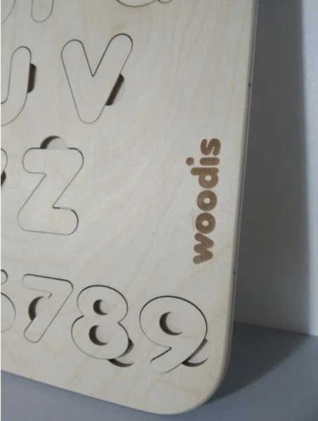 Азбука-сортер 2в1 Woodis английская 2В1-А (2000989669487)  Фото №2