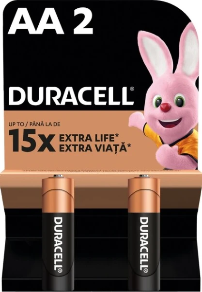 Батарейки Duracell 5015103 AA (LR6) 1.5V 2 шт (5000394076921)  Фото №0