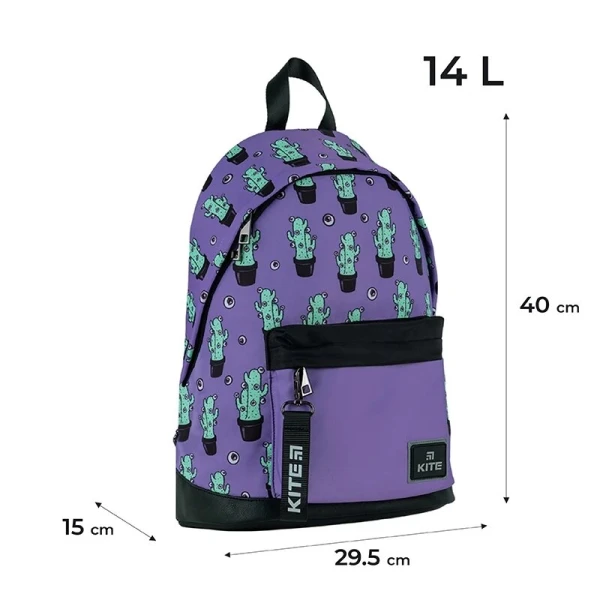 Рюкзак підлітковий для дівчинки KITE K24-910M-3 Фіолетовий (4063276123695A)(SC)  Фото №1