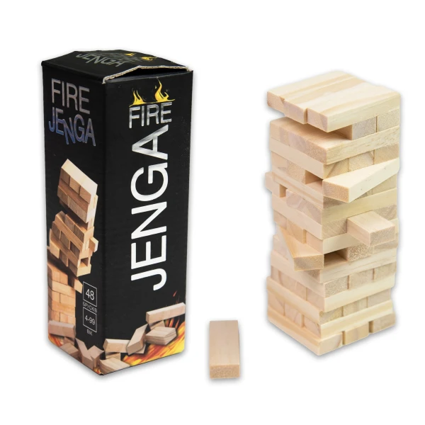 Настільна гра Strateg Fire Jenga 30848 Різнокольоровий  Фото №1