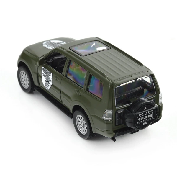 Автомодель &quot;Шевроны Героев&quot; Mitsubishi Pajero 4WD Tubro &quot;93 ОМБр&quot; TechnoDrive 250283M Темно-зеленый (6900007377188)  Фото №8