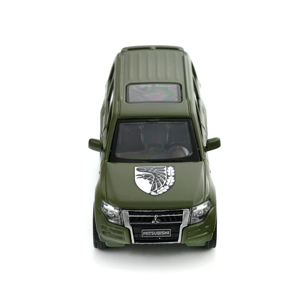 Автомодель &quot;Шевроны Героев&quot; Mitsubishi Pajero 4WD Tubro &quot;93 ОМБр&quot; TechnoDrive 250283M Темно-зеленый (6900007377188)  Фото №13