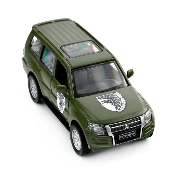 Автомодель &quot;Шевроны Героев&quot; Mitsubishi Pajero 4WD Tubro &quot;93 ОМБр&quot; TechnoDrive 250283M Темно-зеленый (6900007377188)  Фото №12