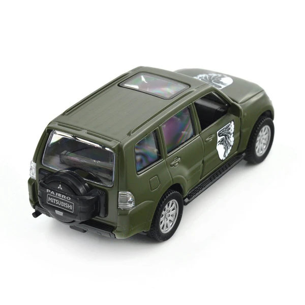 Автомодель &quot;Шевроны Героев&quot; Mitsubishi Pajero 4WD Tubro &quot;93 ОМБр&quot; TechnoDrive 250283M Темно-зеленый (6900007377188)  Фото №10