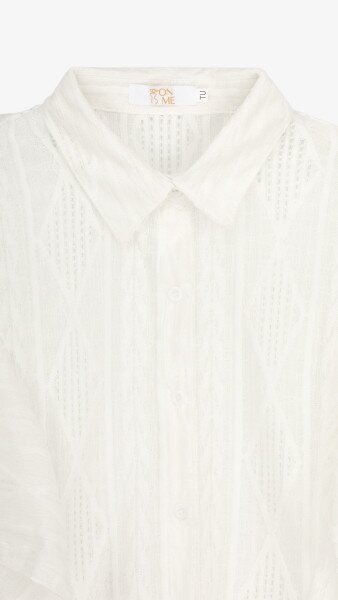 Купить Блузка однотонная женская On me D2309 One Size Белый Артикул: 2000991053625 Фото №8