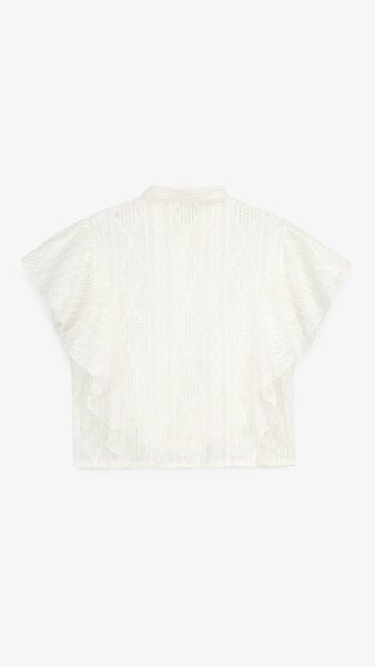 Купить Блузка однотонная женская On me D2309 One Size Белый Артикул: 2000991053625 Фото №9