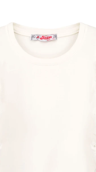 Блуза трикотажна для дівчинки Aura Style 861 116 см Молочний  Фото №6