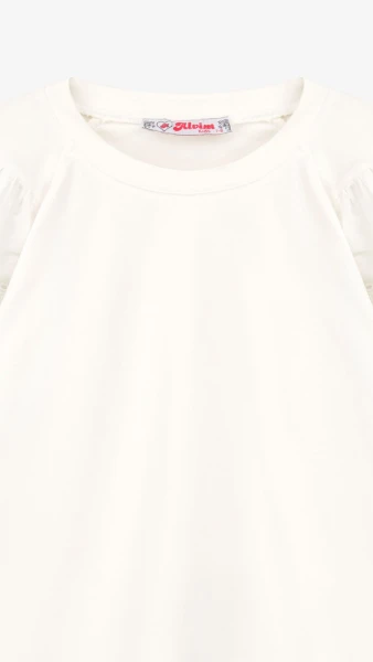 Блуза трикотажна для дівчинки Aura Style 864 140 см Молочний  Фото №6
