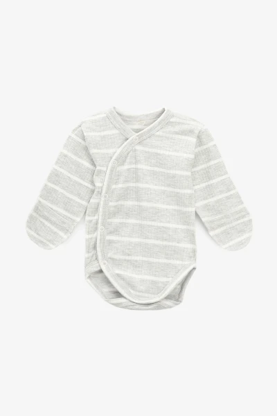 Боди на запах для малышей Baby Life 907 56 см Серый  Фото №0