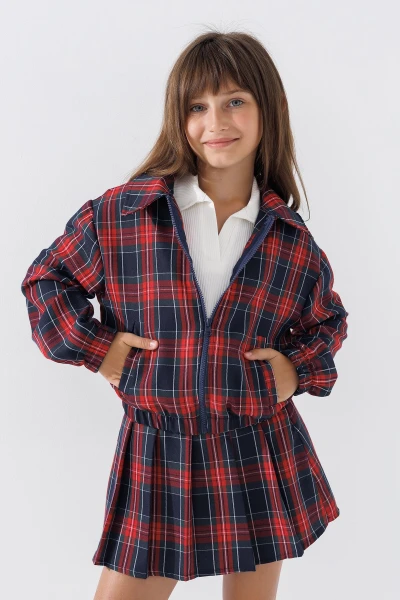 Бомбер для дівчинки MyChance 2431 116 см Червоний (2000990618429D)  Фото №0