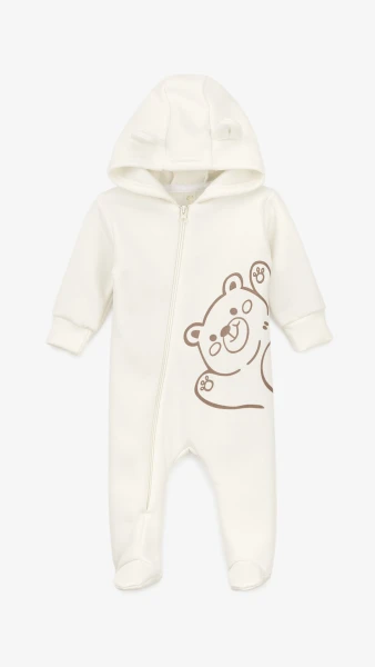 Чоловiчок Ведмежа флісовий унісекс Baby Life 22-05 74 см Молочний  Фото №0