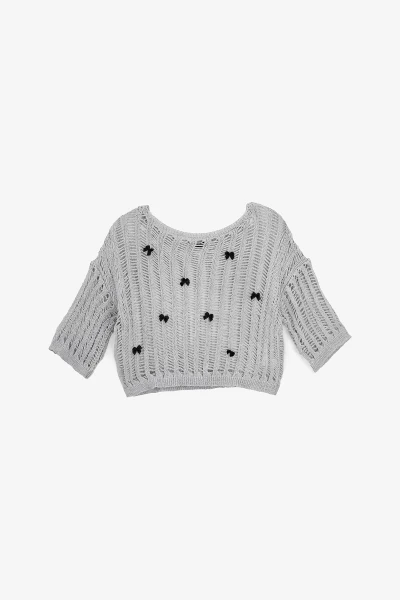 Джемпер однотонный женский Park karon 8277 One Size Серый  Фото №6