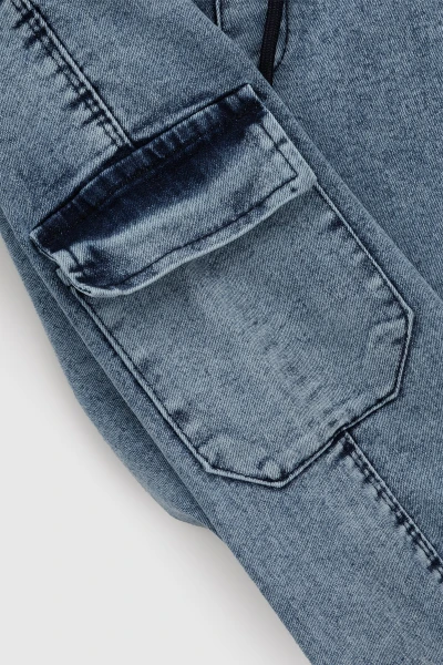 Джинси Joggers карго для хлопчика Pitiki 9014 98 см Синій (2000990731654D)  Фото №2