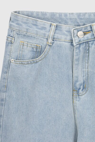 Купить Джинсы Mom Fit женские 801 L Голубой Артикул: 2000990501783 Фото №7