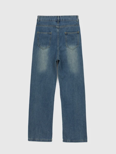 Купить Джинсы Regular Fit женские 685 M Синий Артикул: 2000990557070 Фото №11