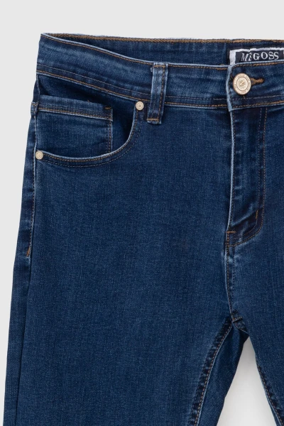 Джинси Slim Fit чоловічі 2323 27 Синій (2000990729521D)  Фото №6