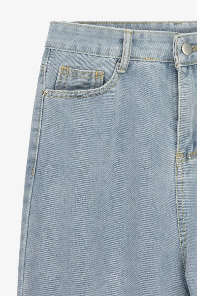 Купить Джинсы Mom Fit женские 801 L Голубой Артикул: 2000990501783 Фото №2