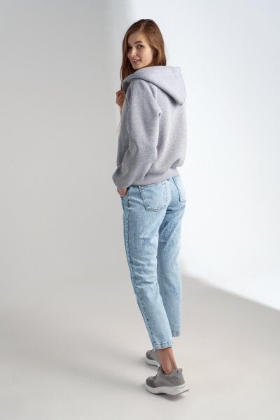 Купить Джинсы Mom Fit женские Karol 23543 38 Голубой (2000990360625D) Артикул: 2000990360625 Фото №6