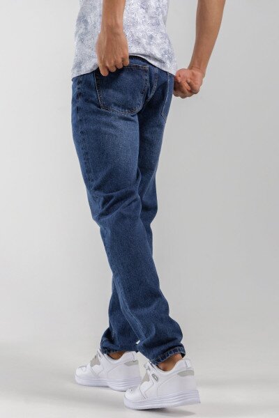 Купити Джинси Regular Fit чоловічі Ren Tomogo DM-1 30 Темно-синій Артикул: 2000990274007 Фото №4