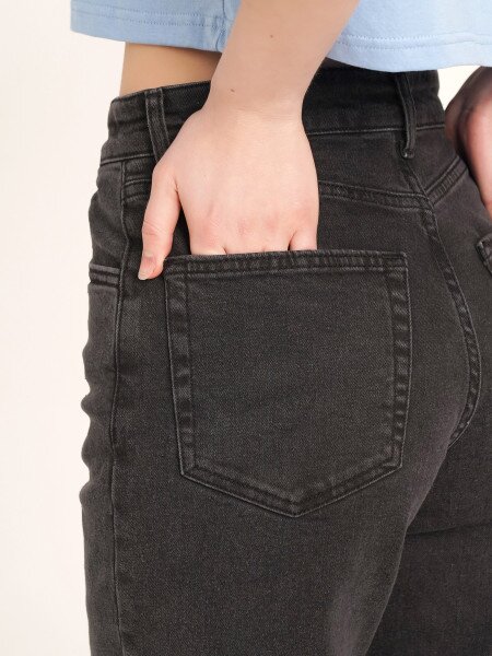 Купити Джинси Regular fit жіночі LAWA WBC02367 34 Графітовий Артикул: 2000990481351 Фото №4