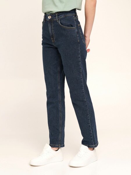 Купить Джинсы Regular fit женские LAWA WBC02367 34 Синий Артикул: 2000990481160 Фото №2