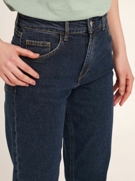 Купить Джинсы Regular fit женские LAWA WBC02367 34 Синий Артикул: 2000990481160 Фото №5