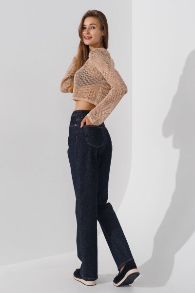 Купити Джинси Regular fit жіночі Zeo Basic 4416 34 Темно-синій (2000990723796D) Артикул: 2000990723796 Фото №3