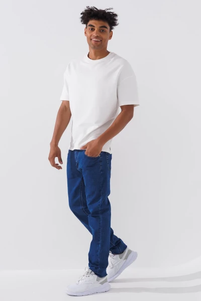 Джинси Slim Fit чоловічі 2323 27 Синій (2000990729521D)  Фото №1