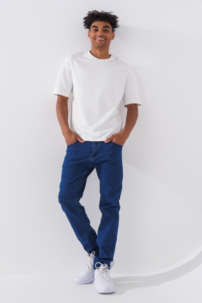 Купити Джинси Slim Fit чоловічі 2323 27 Синій (2000990729521D) Артикул: 2000990729521 Фото №1