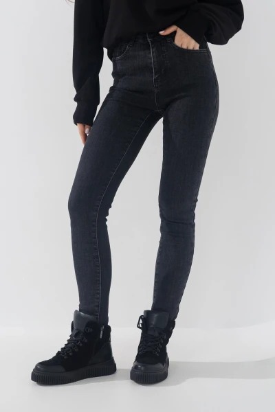 Джинсы Slim Fit женские A7158 25 Серый (2000990759863W)  Фото №2