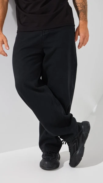 Джинси Baggy Fit чоловічі  W015 30 Чорний  Фото №1