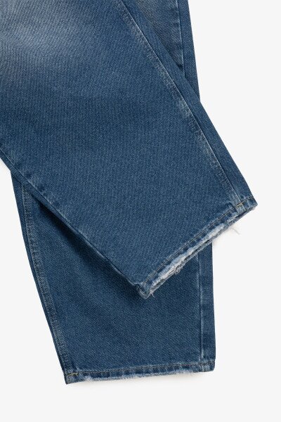 Купить Джинсы Baggy женские On me 4631 36 Синий Артикул: 2000991070998 Фото №3