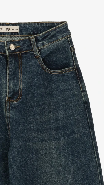 Купити Джинси Baggy жіночі Vantel 8035 32 Синій Артикул: 2000999346552 Фото №8