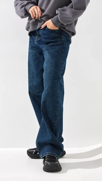 Купити Джинси Baggy жіночі Vantel 8035 32 Синій Артикул: 2000999346552 Фото №4