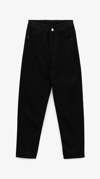 Купить Джинсы Mom Fit женские 1908 S Черный Артикул: 2000999193132 Фото №7