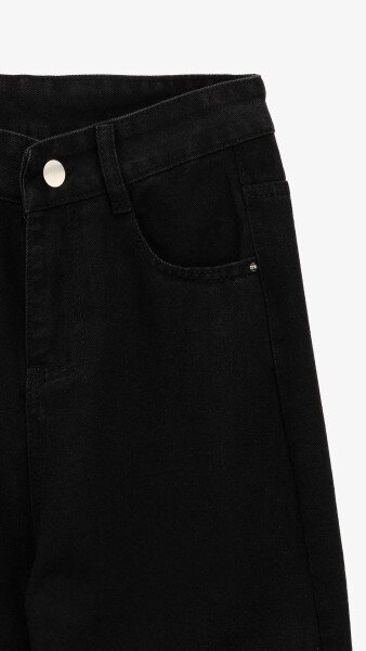 Купить Джинсы Mom Fit женские 1908 S Черный Артикул: 2000999193132 Фото №8