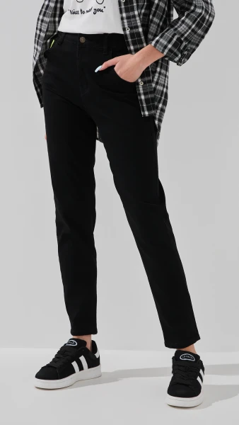 Джинси Mom Fit жіночі 3016 25 Чорний  Фото №1